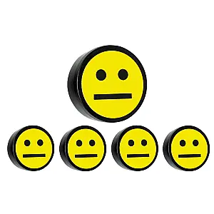 Smile magneten set van 5 stuks. Ø 35mm