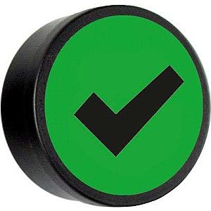 Check groen, set van 5 stuks Ø 35mm