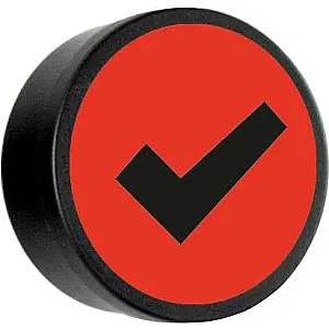 Check groen, set van 5 stuks Ø 35mm