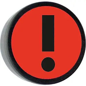 Magnetische Uitroeptekens, set van 5 stuks Ø 35mm