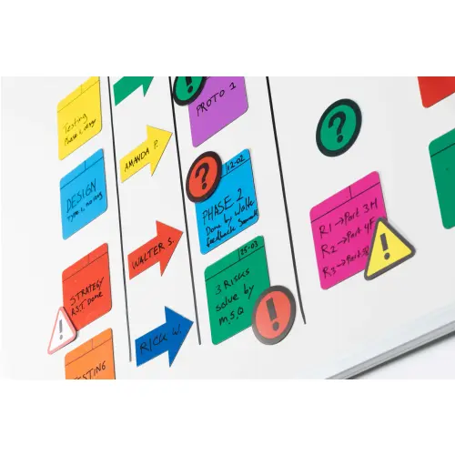 Impressiemagneetfolie 'Info', groen, set van 5 Ø50x0,85mm