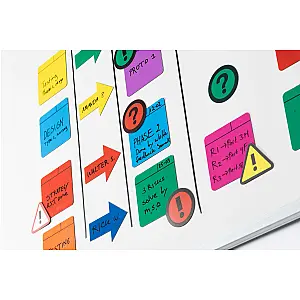 Impressiemagneetfolie 'Info', groen, set van 5 Ø50x0,85mm