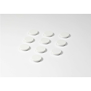 Memomagneten, rond en in diverse diameters en kleuren