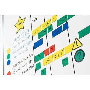 Magnetische symbolen zoals ster en pijlen