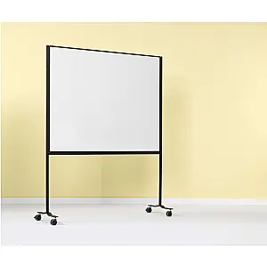 Verrijdbaar Work Board, emailstaal wit 120x150 cm