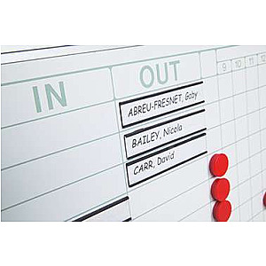 Presentiebord Softline profiel 8mm, IN/OUT 70x60 cm