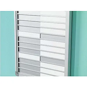 Presentiebord met schuifjes geschikt voor 10, 20 of 30 posities