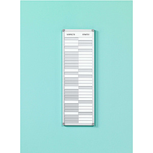 Presentiebord met schuifjes geschikt voor 10, 20 of 30 posities