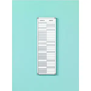 Presentiebord met schuifjes geschikt voor 10, 20 of 30 posities